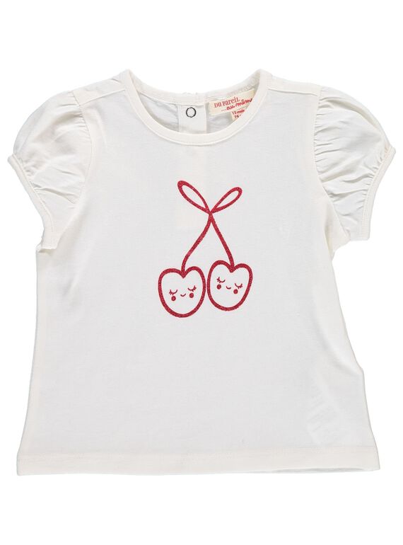 Tee-shirt manches courtes bébé fille CIJOTI1 / 18SG09R1TMC001