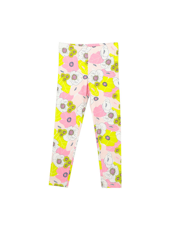 Legging imprimé  fille FYAPOLEG / 19SI01C1CAL099