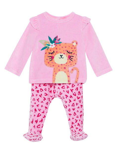 Pyjama Bebe Fille En Velours Rose Catalogue Dpam Bebe Dpam