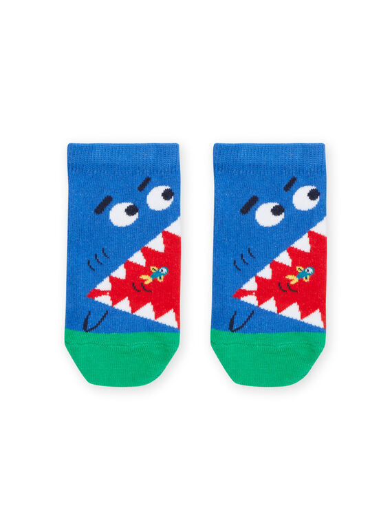 Chaussettes bleues à motif requin RYOJOSOQ7 / 23SI0292SOQ208