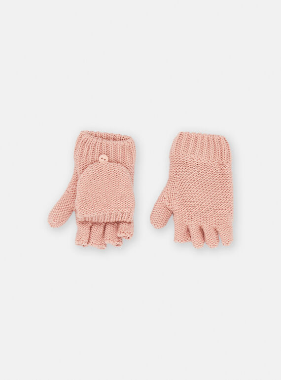 Mitaines-moufles roses : - Bonnet, Echarpe, Gants