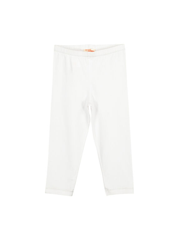 Legging blanc fille FYAJOLEG7 / 19SI01G1D26000