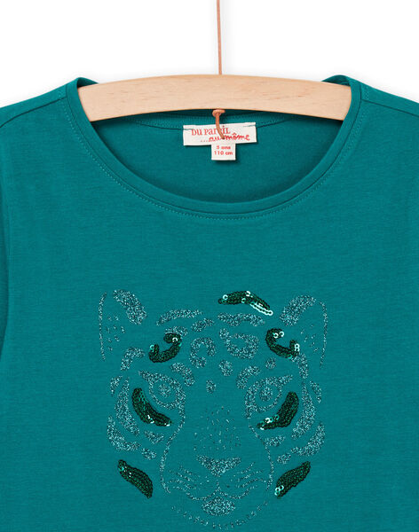 T-shirt à animation tigre en sequins PAJOYTEE6 / 22W901BCTMLC217