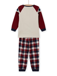 Ensemble pyjama à motif voiture en sequins réversibles enfant garçon MEGOPYJSPOR / 21WH1232PYJ080