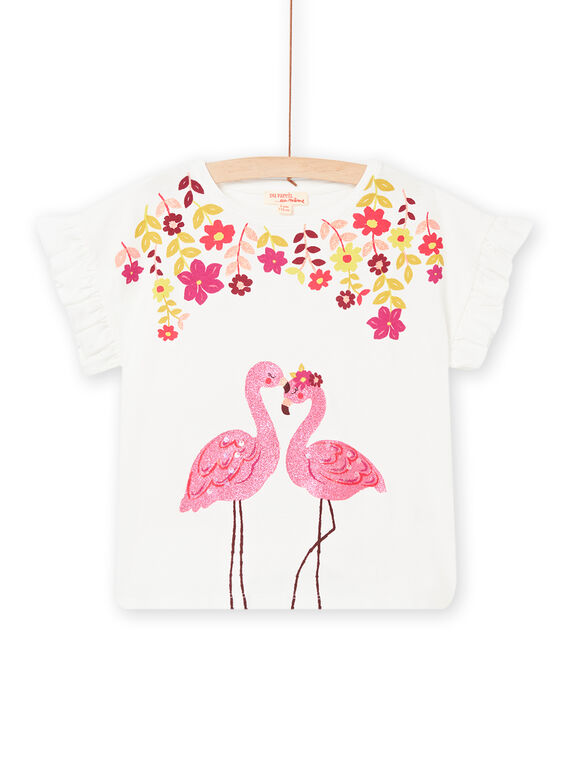 Tee Shirt Manches Courtes Ecru NAFLATI2 / 22S901R1TMC001