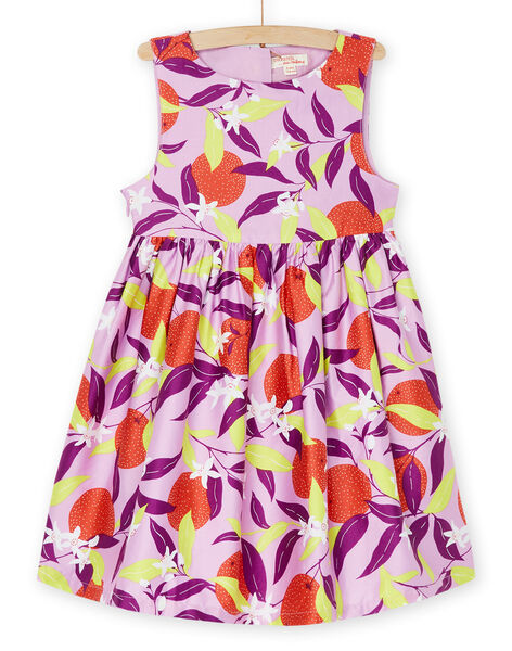 Robe lavande à imprimé fleuri RANEOROB1 / 23S901O4ROB326