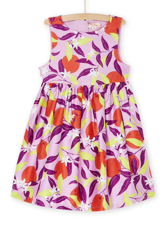 Robe lavande à imprimé fleuri RANEOROB1 / 23S901O4ROB326