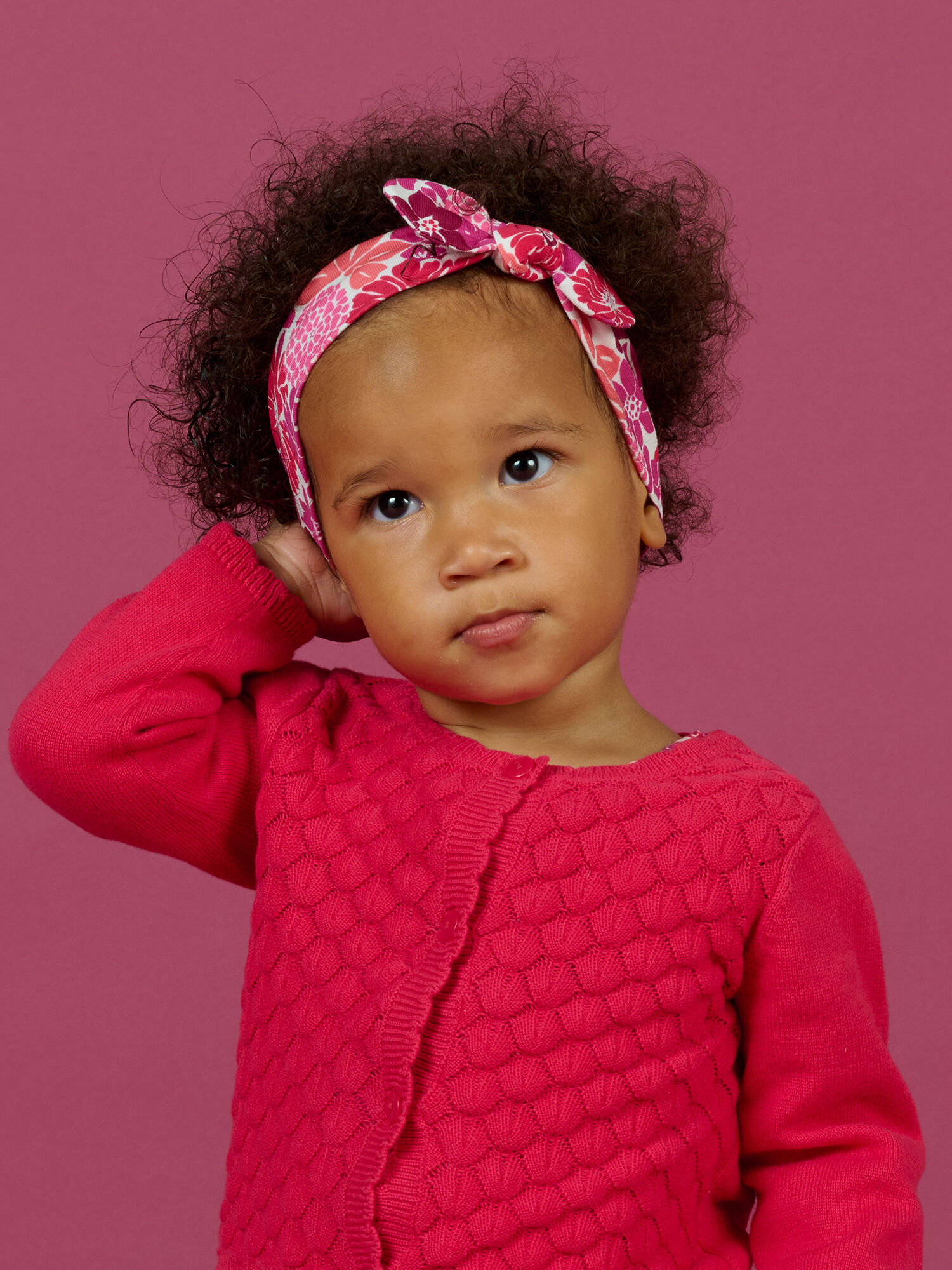 Gilet rose top bebe fille