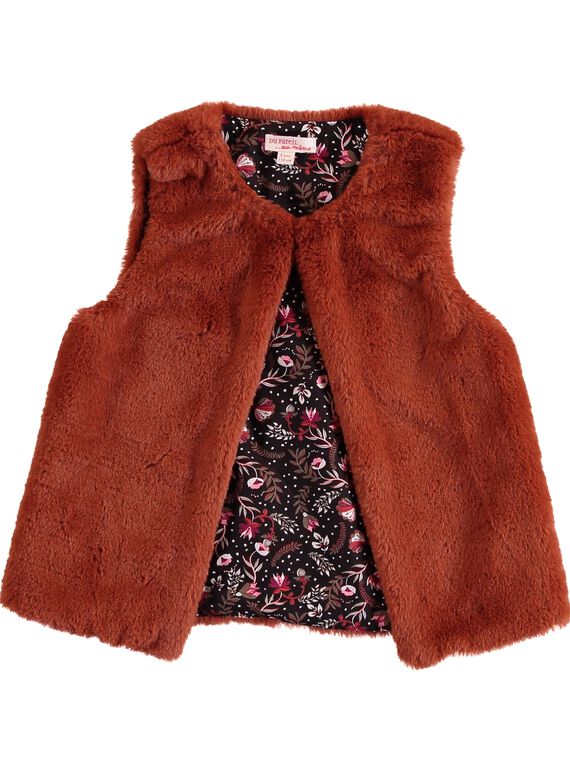 cardigan sans manches en fausse fourrure. GABRUCAR1 / 19W901K2CAR009