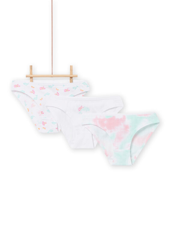 Lot de 3 culottes assorties enfant fille NEFALOTDOLF / 22SH11J1D5L000
