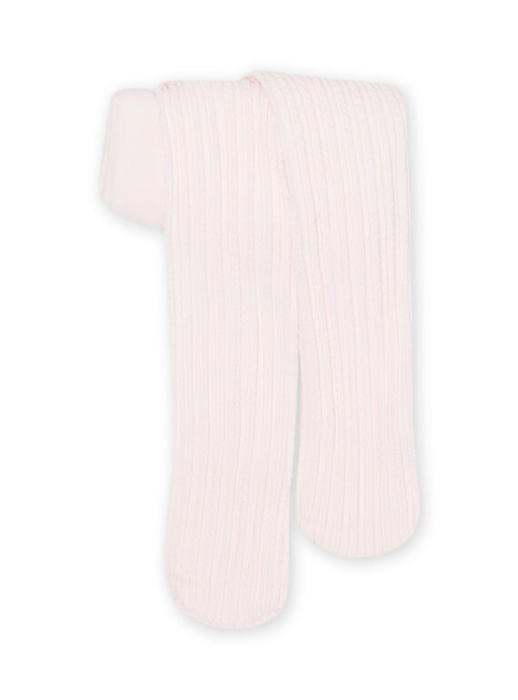 Collant rose dragé bébé fille NYIESCOL7 / 22SI0986COLD310