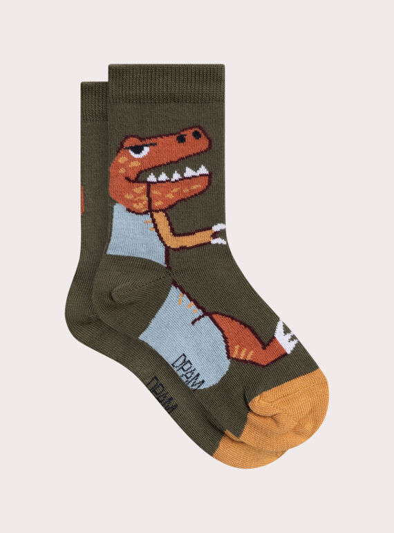 Chaussettes motif dinosaures pour garçon VYOJOCHO6 / 24WI02K1SOQ609