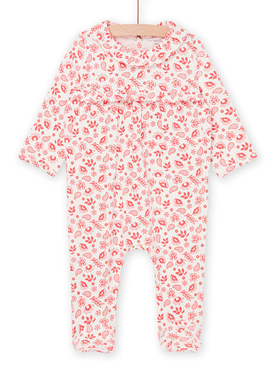 Grenouillère à imprimé fleurs REFIGREAOP / 23SH13D3GRE001