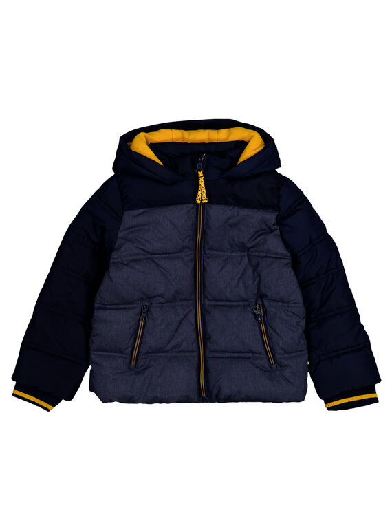 Doudoune Bicolore Marine et Bleu Chiné GOGRODOU4 / 19W902G4BLO070