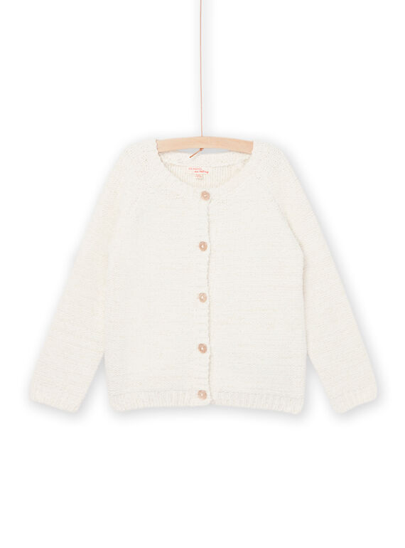 Cardigan chenille blanc PAYJOCAR4 / 22W901D1CAR001