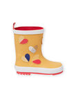 Bottes de pluie jaunes à motifs cœurs fantaisie enfant fille MAPLUICOEUR / 21XK3511D0C400