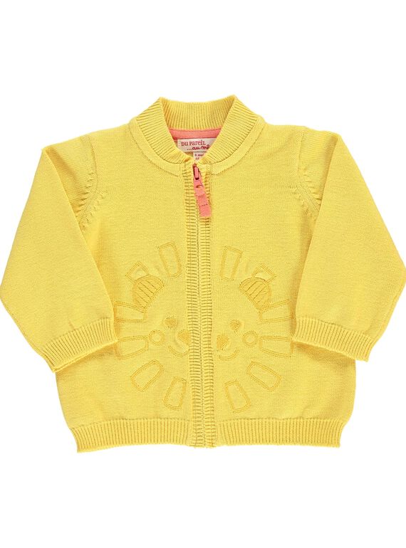 Gilet en coton bébé garçon CUJOGIL6B / 18SG10R7GILB102