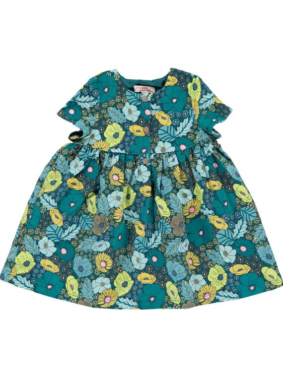 Robe en velours bébé fille DIVEROB1 / 18WG0973ROB099