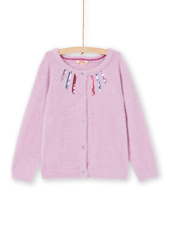 Cardigan manche longue en maille plume LABLECAR / 21S901J1CAR320