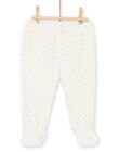 Pyjama de Nöel rose et blanc PEFIPYJNO / 22WH1371PYJD310