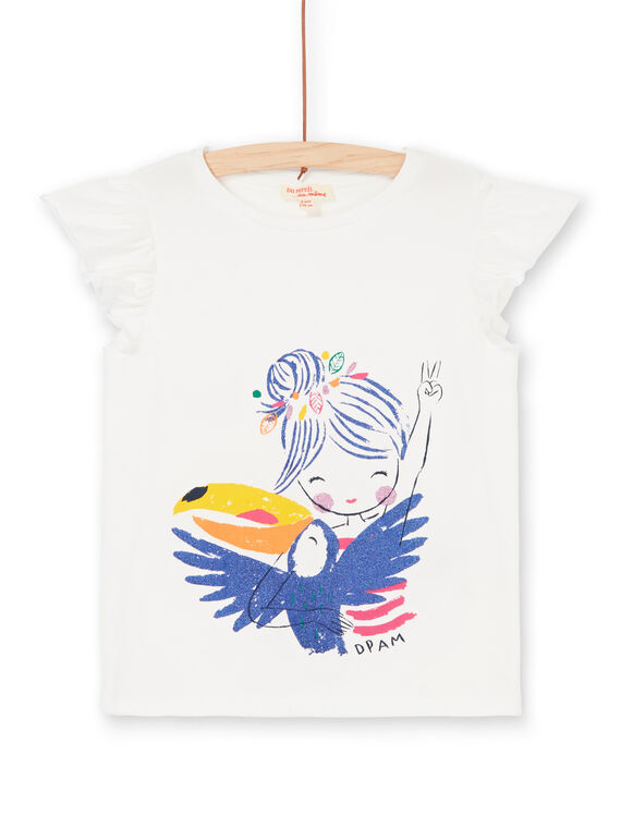 Tee Shirt Manches Courtes Ecru LANAUTI2 / 21S901P1TMC001