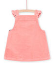 Robe saumon sans manches en velours PIPRIROB2 / 22WG09P2ROB401