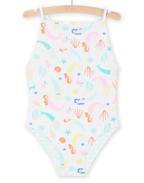 Maillot de bain 1 pièce blanc à imprimé sirènes RYAMER2 / 23SI01R7MAI000
