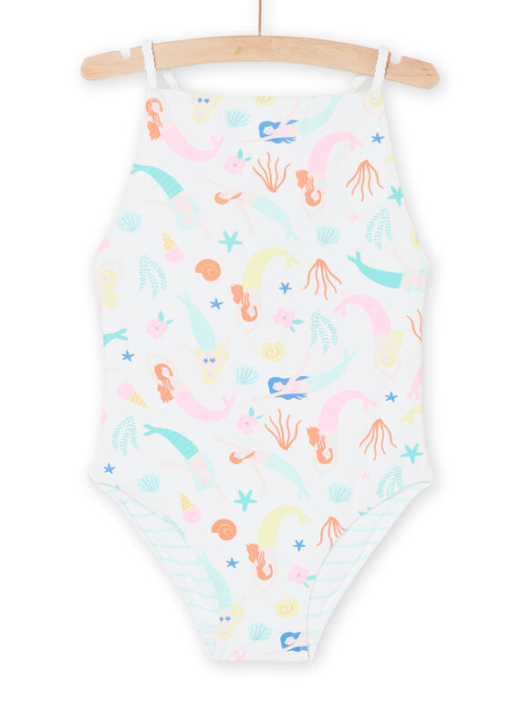 Maillot de bain 1 pièce blanc à imprimé sirènes RYAMER2 / 23SI01R7MAI000