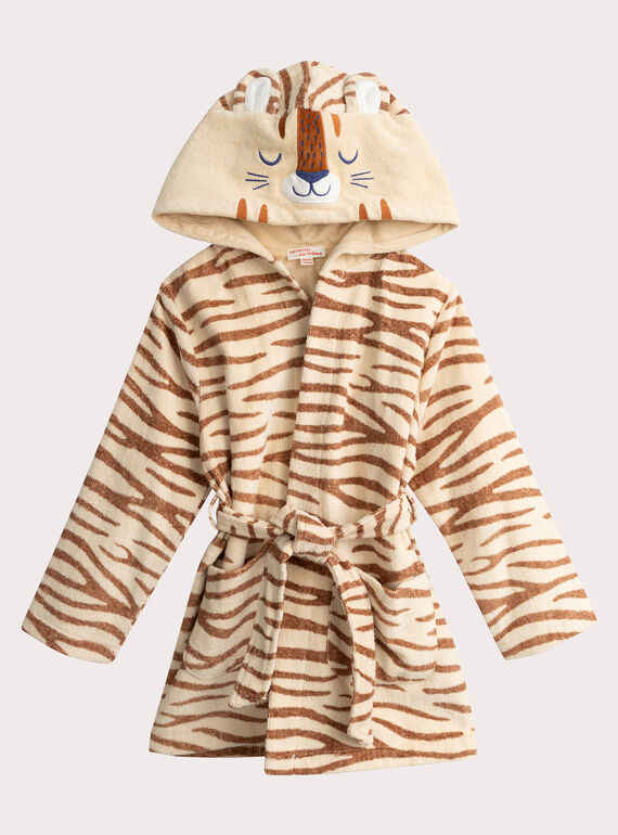 Peignoir tigre pour fille VEFAROBTIG / 24WH1171RDC810