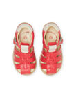 Sandales rouges bébé garçon NUSANDSAPHIR / 22KK3846D0E050