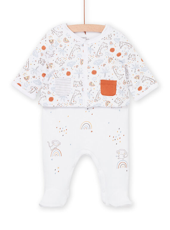 Ensemble combinaison et gilet à imprimé fantaisie. ROU1ENS3 / 23SF0561ENS000