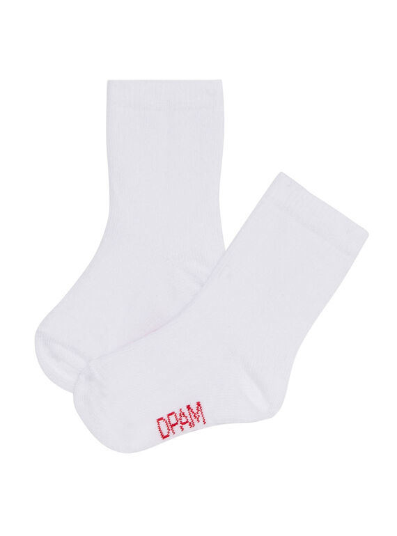 Chaussette blanche bébé JYUESCHO4 / 20SI1064SOQA001