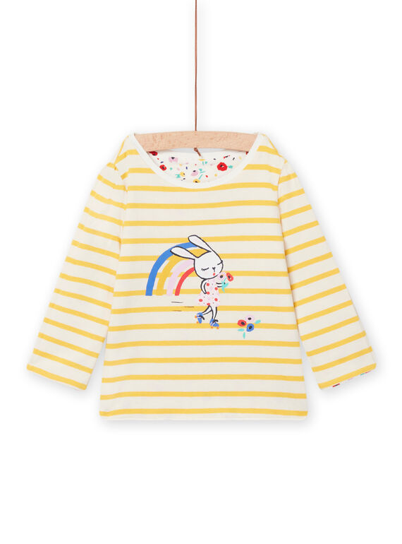 T-shirt réversible motif lapin fantaisie bébé fille NILUTEE / 22SG09P1TML001