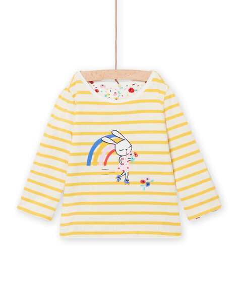 T-shirt réversible motif lapin fantaisie bébé fille NILUTEE / 22SG09P1TML001