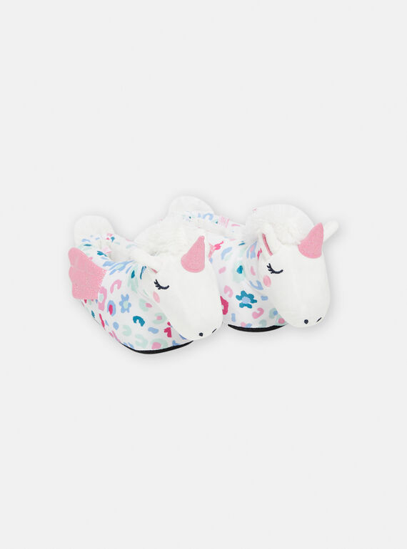 Pantoufle 3D Blanche SAPANTCORN / 23XK3572PTD000