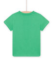 T-shirt vert à motif requin marteau enfant garçon NOJOTI7 / 22S902C3TMC617