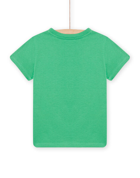 T-shirt vert à motif requin marteau enfant garçon NOJOTI7 / 22S902C3TMC617