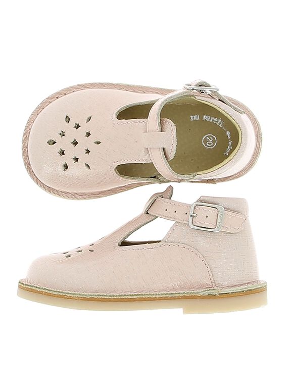 Salomé en cuir bébé fille CBFSALBASI1 / 18SK37W1D3H030