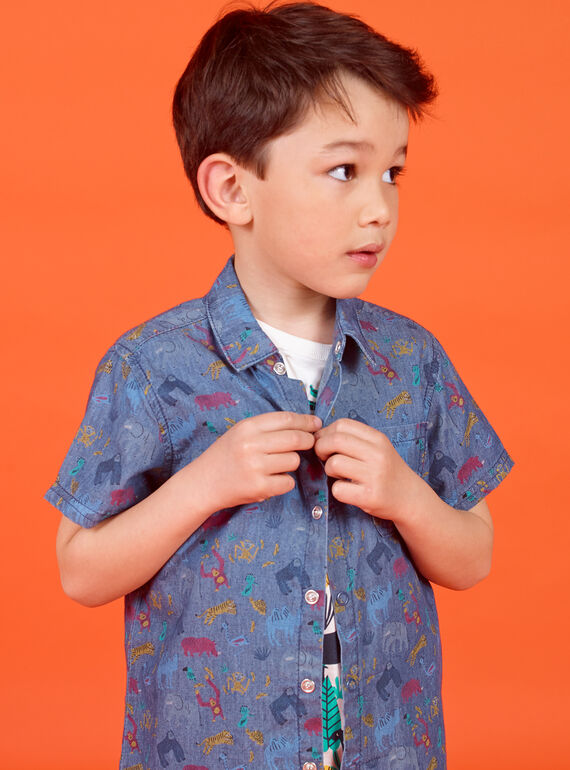 Chemise manche courte - Enfant garçon  LOVICHEM / 21S902U1CHM721
