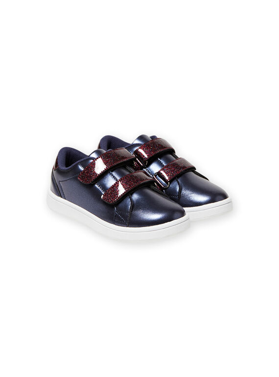 Baskets bleu marine enfant fille MABASMARION / 21XK3571D3F070