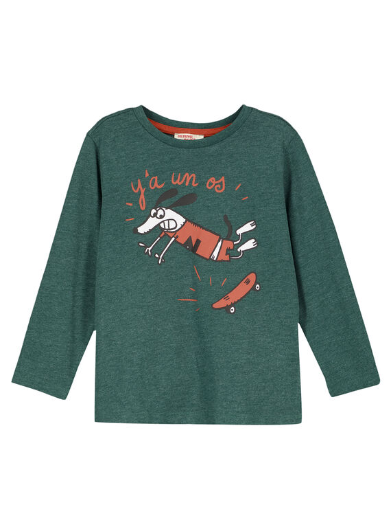 Tshirt Manches Longues Vert Foret GOJOTICHI3 / 19W902L6D32G620