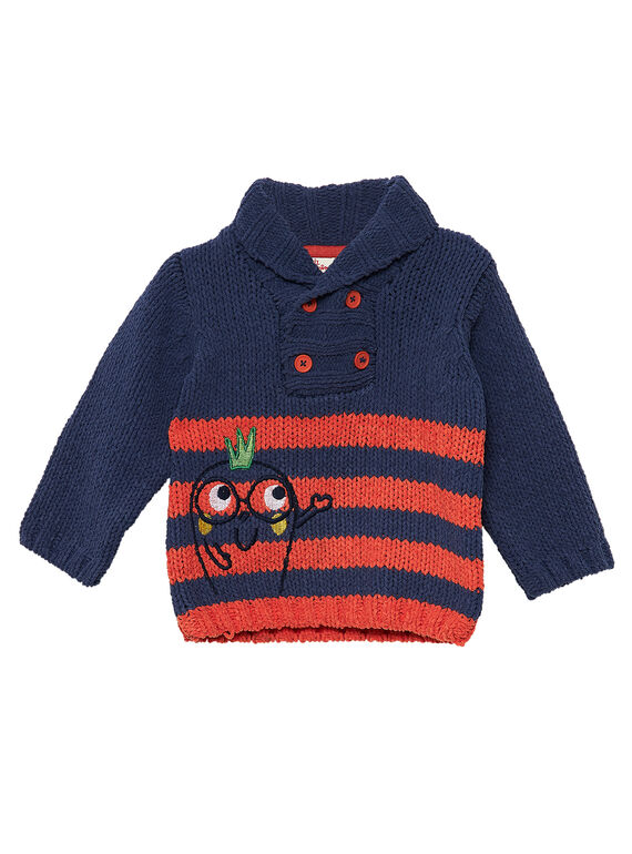 Pull rayé en chenille bébé garçon JUVIPUL / 20SG10D1PULC225