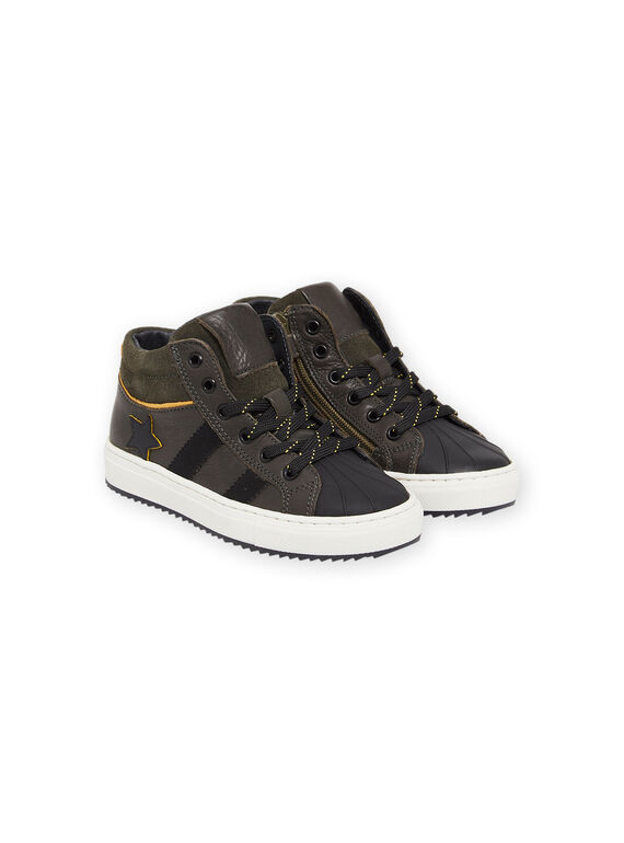 Baskets montantes en cuir POBASKAKI / 22XK3681D3Q604