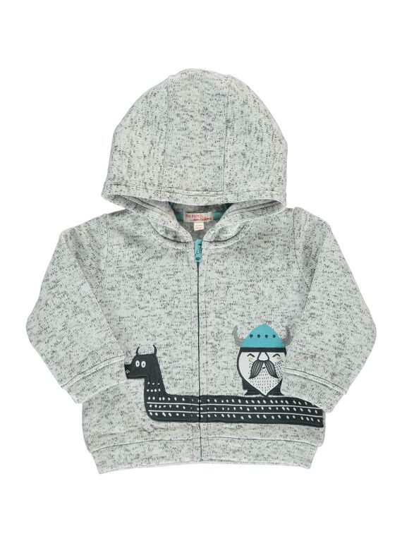 Gilet zippé à capuche bébé garçon DUGIGIL / 18WG10N1GIL099