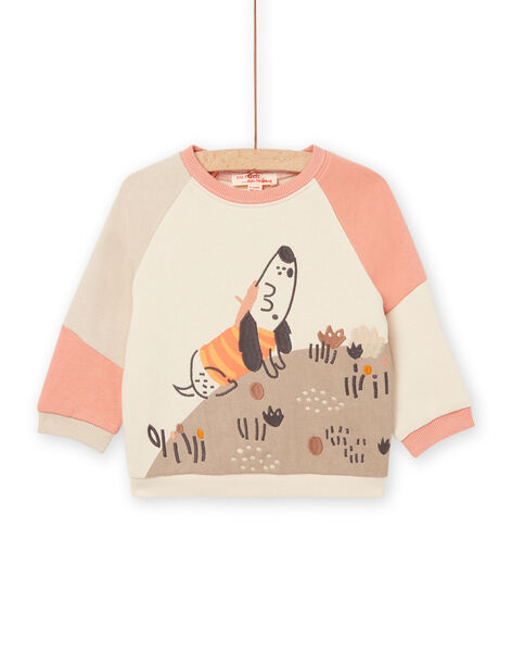 Sweat colorblock en molleton gratté RUSUNSWE / 23SG10K1SWE005