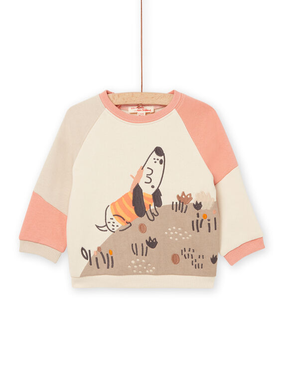 Sweat colorblock en molleton gratté RUSUNSWE / 23SG10K1SWE005
