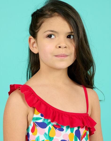 Maillot de bain blanc enfant fille NYAMER1 / 22SI01L7MAI000