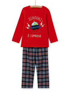 Ensemble pyjama motif extraterrestre enfant garçon MEGOPYJSPA / 21WH1284PYJE414