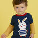 T-shirt colorblock animation lapin bébé garçon