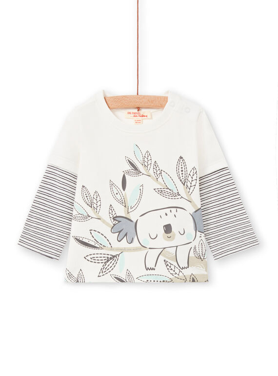 Tee Shirt Manches Longues Ecru LUPOETEE3 / 21SG10Y1TML001